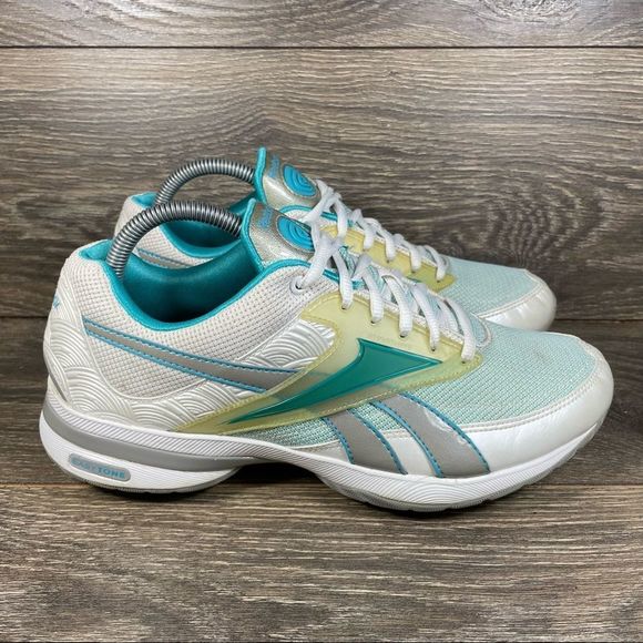 Reebok Shoes - Reebok Women's White Teal Athletic Shoes